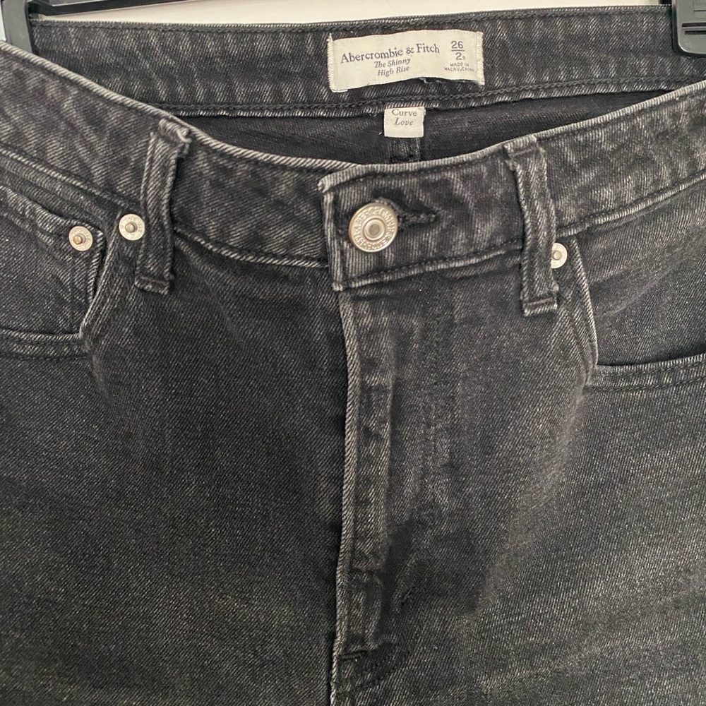 Abercrombie & Fitch Black Skinny Jeans Curve Love